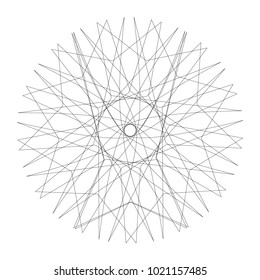 Festive geometric set stars and flowers pattern for gifts and holidays, for packaging, polygon, clothing, goods and logos