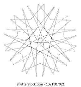 Festive geometric set stars and flowers pattern for gifts and holidays, for packaging, polygon, clothing, goods and logos
