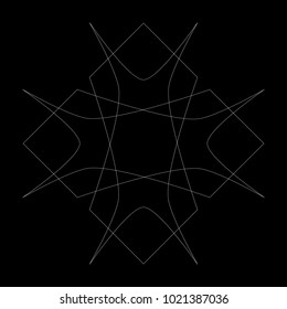 Festive geometric set stars and flowers pattern for gifts and holidays, for packaging, polygon, clothing, goods and logos