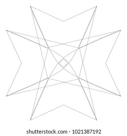 Festive geometric set stars and flowers pattern for gifts and holidays, for packaging, polygon, clothing, goods and logos