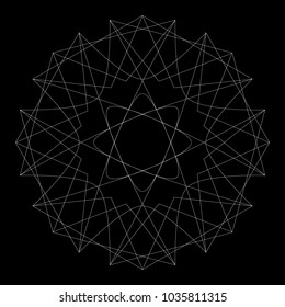 Festive geometric set stars and flowers pattern for gifts and holidays, for packaging, polygon, clothing, goods and logos