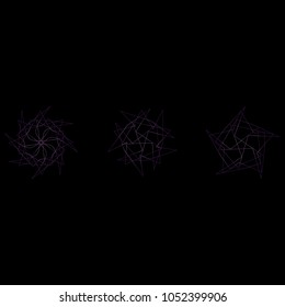 Festive geometric set stars and flowers pattern for gifts and holidays, for packaging, polygon, clothing, goods and logos