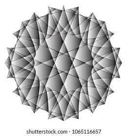 Festive geometric set stars and flowers pattern for gifts and holidays, for packaging, polygon, clothing, goods and logos
