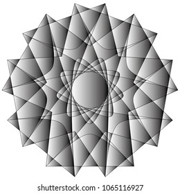 Festive geometric set stars and flowers pattern for gifts and holidays, for packaging, polygon, clothing, goods and logos