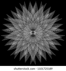 Festive geometric set stars and flowers pattern for gifts and holidays, for packaging, polygon, clothing, goods and logos