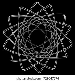 Festive geometric set stars and flowers pattern for gifts and holidays, for packaging, polygon, clothing, goods and logos