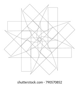 Festive geometric set stars and flowers pattern for gifts and holidays, for packaging, polygon, clothing, goods and logos
