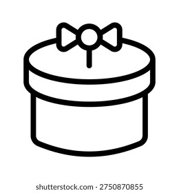 Festive Gift Box Icon for Presents, Celebrations, and Special Occasions