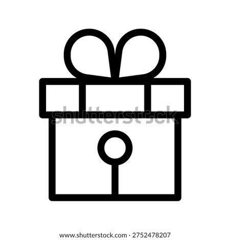 Festive Gift Box Icon for Presents, Celebrations, Holidays, and Special Occasions