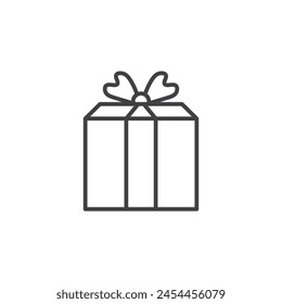 Festive Giftbox Icon Set. Celebration Present Vector Symbol.
