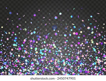 Festive Glitter. Blue Happy Paper. Carnaval Tinsel. Carnival Confetti. Disco Texture. Digital Ribbon. Modern Poster. Light Abstract Illustration. Pink Festive Glitter