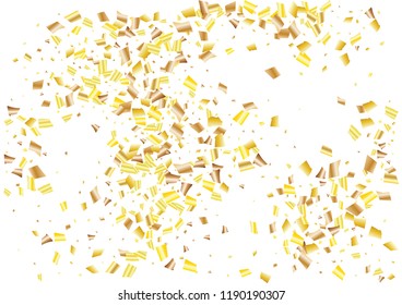 Festive glitter rectangle confetti background. Abstract frame confetti texture for holiday, postcard, poster, website, carnivals, birthday and children's parties. Cover confetti mock-up. Wedding card  - Shutterstock ID 1190190307