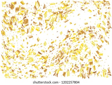 Festive glitter rectangle confetti background. Abstract frame confetti texture for holiday, postcard, poster, website, carnivals, birthday and children's parties. Cover confetti mock-up. Wedding card 