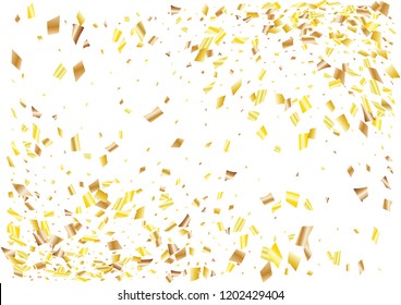 Festive glitter rectangle confetti background. Abstract frame confetti texture for holiday, postcard, poster, website, carnivals, birthday and children's parties. Cover confetti mock-up. Wedding card 