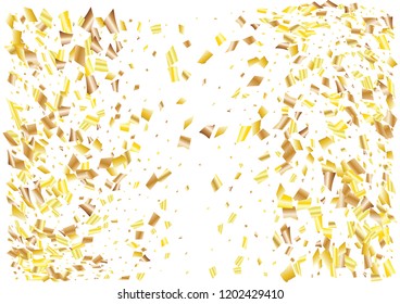 Festive glitter rectangle confetti background. Abstract frame confetti texture for holiday, postcard, poster, website, carnivals, birthday and children's parties. Cover confetti mock-up. Wedding card 