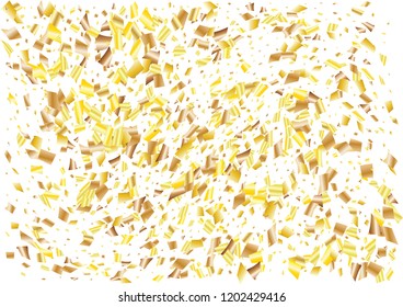 Festive glitter rectangle confetti background. Abstract frame confetti texture for holiday, postcard, poster, website, carnivals, birthday and children's parties. Cover confetti mock-up. Wedding card 