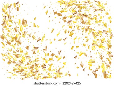 Festive glitter rectangle confetti background. Abstract frame confetti texture for holiday, postcard, poster, website, carnivals, birthday and children's parties. Cover confetti mock-up. Wedding card 