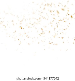 Festive glittering gold confetti falling. EPS 10 vector file included