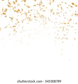 Festive Glittering Gold Confetti Falling. EPS 10 Vector File Included