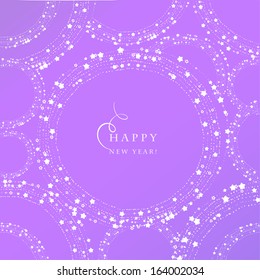 Festive glittering round frame. Vector Background