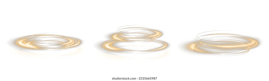 Festive gold stripe on white background. gold curl twirl for the holidays. gold colored curve rope. Vector png twirl, line, curve, rope, stripe design element.	
