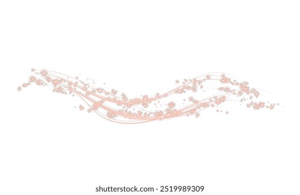 Festive gold stripe. Yellow curl twirl for the holidays. Gold colored curve rope. Vector png twirl, line, curve, rope, stripe design element.

