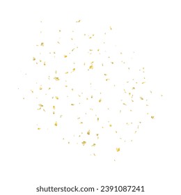 Festive golden confetti background. Vector illustration. 
