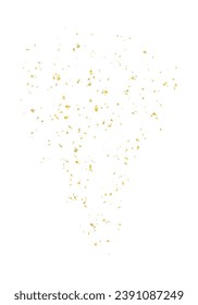 Festive golden confetti background. Vector illustration. 