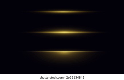Explosão dourada festiva com brilho brilhante, brilhos mágicos, poeira estelar brilhante, confete, luz de néon e flare luxuosa, fundo PNG abstrato com raios de raios, faixa, textura e ilustração vetorial
