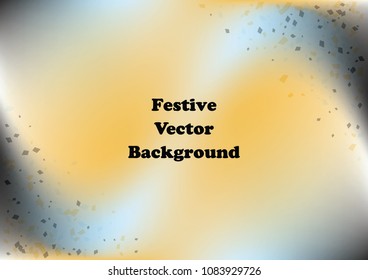 Festive gradient rectangle confetti background. Holographic frame confetti texture for holiday postcard, poster, carnivals, birthday and children's parties. Cover confetti mock-up. Wedding card layout