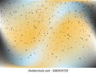 Festive gradient rectangle confetti background. Holographic frame confetti texture for holiday postcard, poster, carnivals, birthday and children's parties. Cover confetti mock-up. Wedding card layout