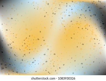 Festive gradient rectangle confetti background. Holographic frame confetti texture for holiday postcard, poster, carnivals, birthday and children's parties. Cover confetti mock-up. Wedding card layout