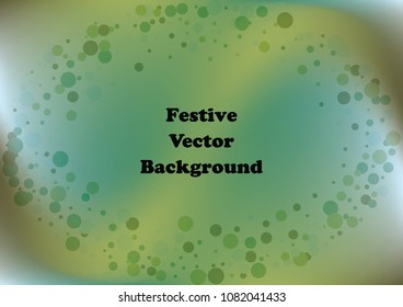 Festive gradient round confetti background. Holographic frame confetti texture for holiday, postcard, poster, carnivals, birthday and children's parties. Cover confetti mock-up. Wedding card layout