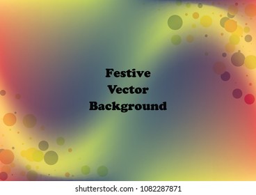 Festive gradient round confetti background. Holographic frame confetti texture for holiday, postcard, poster, carnivals, birthday and children's parties. Cover confetti mock-up. Wedding card layout