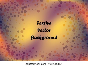 Festive gradient round confetti background. Holographic frame confetti texture for holiday, postcard, poster, carnivals, birthday and children's parties. Cover confetti mock-up. Wedding card layout