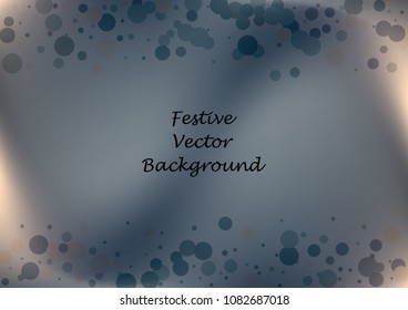 Festive gradient round confetti background. Holographic frame confetti texture for holiday, postcard, poster, carnivals, birthday and children's parties. Cover confetti mock-up. Wedding card layout