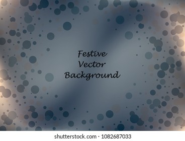 Festive gradient round confetti background. Holographic frame confetti texture for holiday, postcard, poster, carnivals, birthday and children's parties. Cover confetti mock-up. Wedding card layout