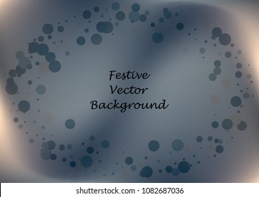 Festive gradient round confetti background. Holographic frame confetti texture for holiday, postcard, poster, carnivals, birthday and children's parties. Cover confetti mock-up. Wedding card layout