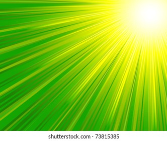 Festive green square abstract background