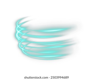Festive green stripe on white background. green curl twirl for the holidays. green colored curve rope. Vector png twirl, line, curve, rope, stripe design element.