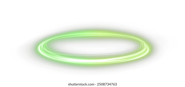 Festive green stripe on white background. Green curl twirl for the holidays. Green colored curve rope. Vector png twirl, line, curve, rope, stripe design element.

