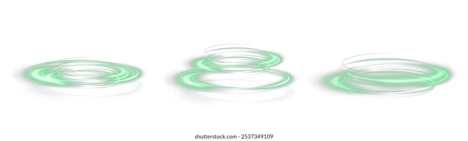 Festive green stripe on white background. green curl twirl for the holidays. green colored curve rope. Vector png twirl, line, curve, rope, stripe design element.	
