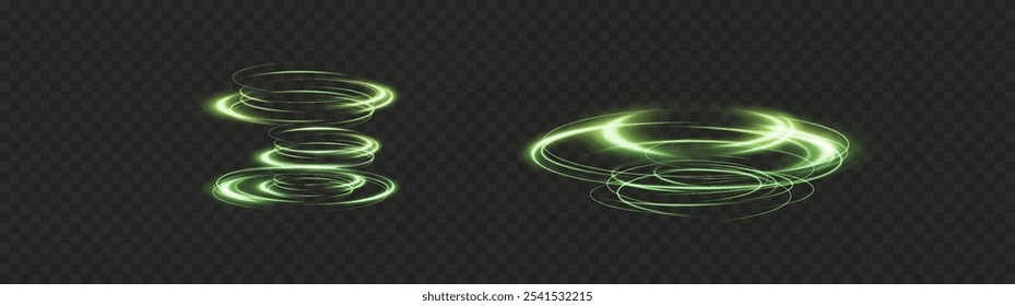 Festive green stripe on white background. green curl twirl for the holidays. green colored curve rope. Vector png twirl, line, curve, rope, stripe design element.	
