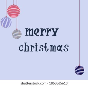 Festive greeting inscription in a modern style of calligraphy for the winter holiday. Vector illustration