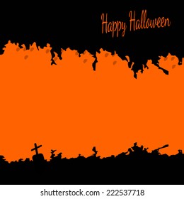 Festive Halloween background for your design. Vector illustration.