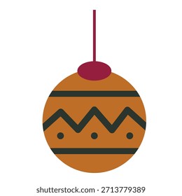 Elemento de decoración colgante festivo Vector aislado Diseño de ilustración de Festiva