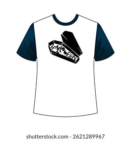 Festive Happy Halloween t-shirt design featuring spooky graphics, perfect for parties, costumes, and seasonal fun.