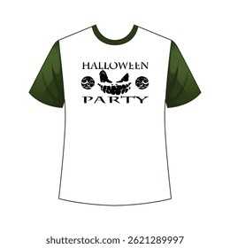 Festive Happy Halloween t-shirt design featuring spooky graphics, perfect for parties, costumes, and seasonal fun.