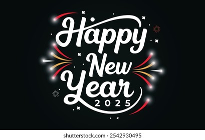 Festive Happy New Year 2025 Celebration Design,
Elegant New Year 2025 Greeting Card Image,
Creative Happy New Year Fireworks Background,
Stylish New Year 2025 Festive Typography Graphic