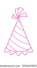 Festive hat birthday costume scribble